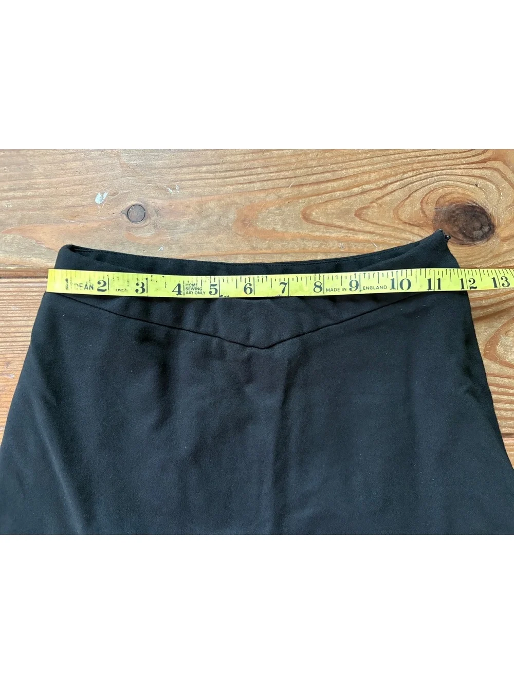 Princess Polly Black Mini Skort Side Slit Stretch Size 2 - Picture 5 of 9